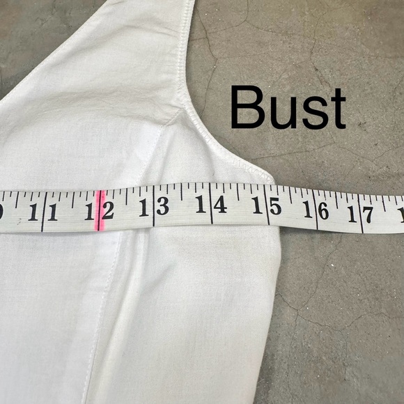 J Crew fit and flare dress with Rickrack trim in white Sz 00 - Picture 7 of 10